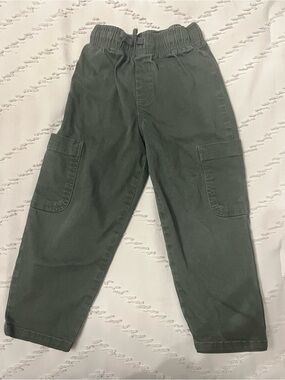 Zara Kids Size 4 Cargo Pants – Dark Olive Green